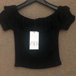 Zara Ruffle Crop Top